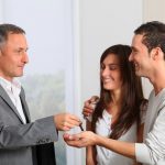 Young couple buying new home